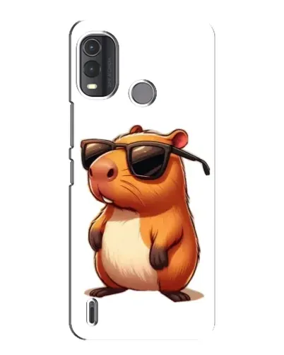 Чехол для Nokia G11 Plus с картинкой «Капибара в очках»