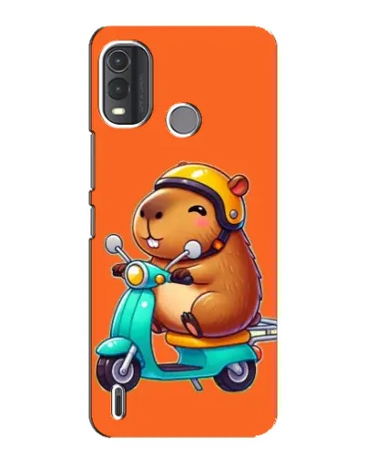 Чехол для Nokia G11 Plus с картинкой «Капибара на скутере»