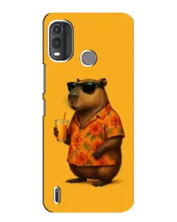 Чехол для Nokia G11 Plus с картинкой «Капибара на отдыхе»