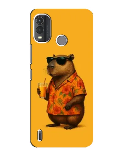 Чехол для Nokia G11 Plus с картинкой «Капибара на отдыхе»
