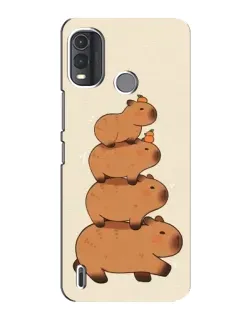 Чехол для Nokia G11 Plus с картинкой «Башня из капибар»