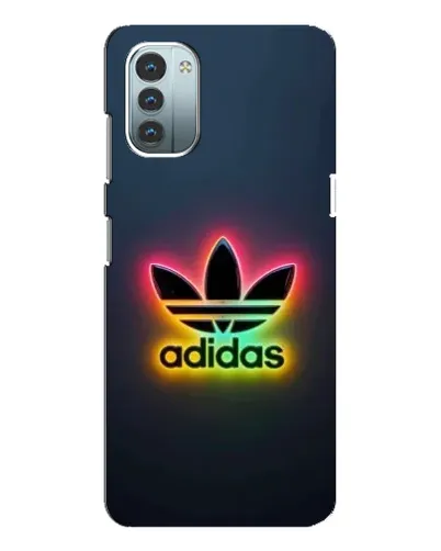 Чехол для Nokia G11 с картинкой «Неоновый Adidas»