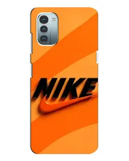 Чехол для Nokia G11 с картинкой «Оранжевый драйв Nike»