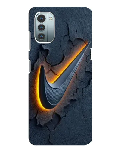 Чехол для Nokia G11 с картинкой «Объемный логотип Найк»