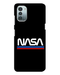 Чехол для Nokia G11 с картинкой «NASA — классика Red Blue»