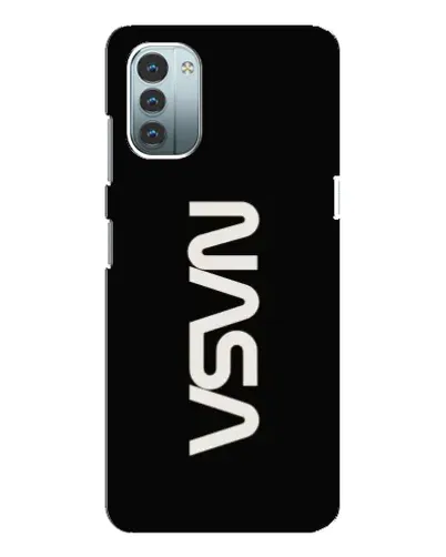 Чехол для Nokia G11 с картинкой «NASA — вертикальный логотип»
