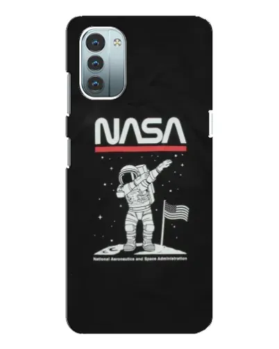Чехол для Nokia G11 с картинкой «NASA — шагаем по Луне»