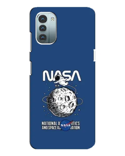 Чехол для Nokia G11 с картинкой «NASA — лунная миссия»