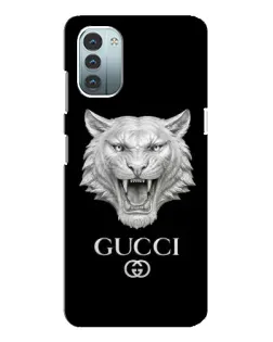 Чохол для Nokia G11 з картинкою «Gucci — срібний лев»