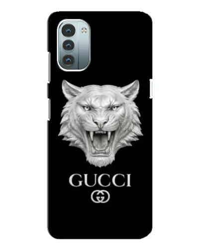 Чехол для Nokia G11 с картинкой «Gucci — серебряный лев» Чехол для Nokia G11 с картинкой «Gucci — серебряный лев»