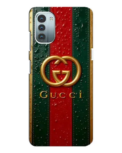 Чохол для Nokia G11 з картинкою «Gucci — фірмова смуга та золото» Чохол для Nokia G11 з картинкою «Gucci — фірмова смуга та золото»