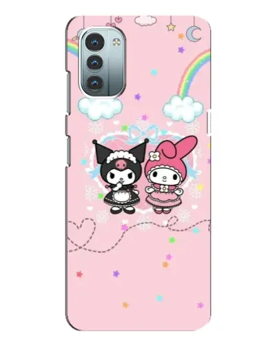 Чехол для Nokia G11 с картинкой «My Melody и Kuromi» Чехол для Nokia G11 с картинкой «My Melody и Kuromi»
