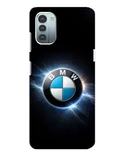 Чехол для Nokia G11 с картинкой «BMW — неоновое сияние»