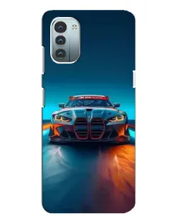 Чехол для Nokia G11 с картинкой «BMW — огни неона»