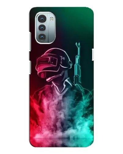 Чохол для Nokia G11 з картинкою «PUBG — вогняний воїн»