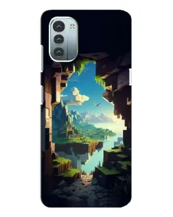 Чехол для Nokia G11 с картинкой «Вид из пещеры»