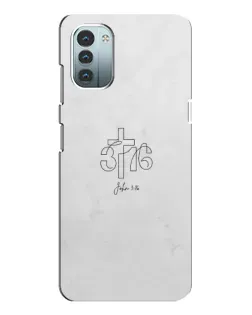 Чохол для Nokia G11 з картинкою «Івана 3:16 Хрест» Чохол для Nokia G11 з картинкою «Івана 3:16 Хрест»