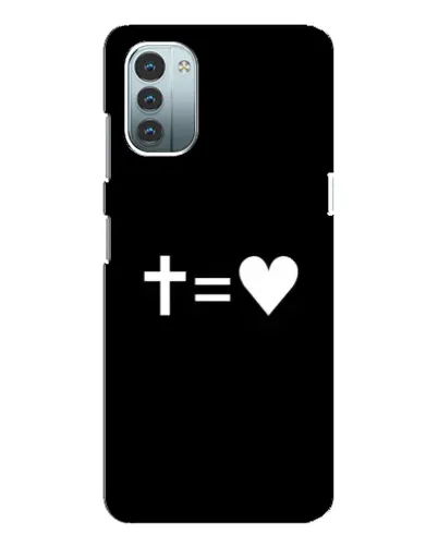 Чохол для Nokia G11 з картинкою «Хрест та Серце» Чохол для Nokia G11 з картинкою «Хрест та Серце»