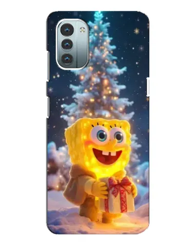 Чехол для Nokia G11 с картинкой «Рождественский Спанч Боб» Чехол для Nokia G11 с картинкой «Рождественский Спанч Боб»