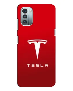 Чехол для Nokia G11 с картинкой «Tesla Red Classic»