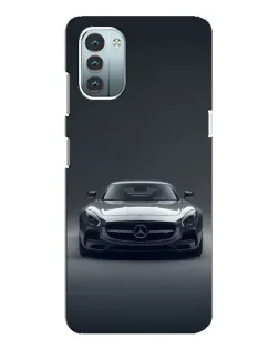Чехол для Nokia G11 с картинкой «Mercedes на черном»