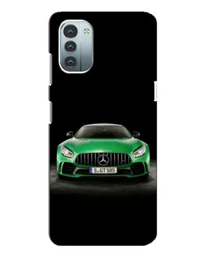 Чехол для Nokia G11 с картинкой «Mercedes — неоновый лого»