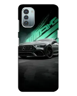 Чехол для Nokia G11 с картинкой «Темный Mercedes AMG»