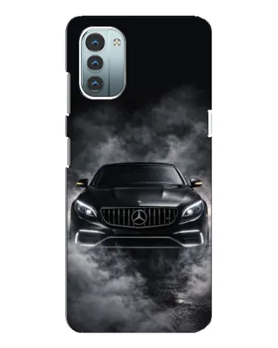 Чехол для Nokia G11 с картинкой «Mercedes в дыму»