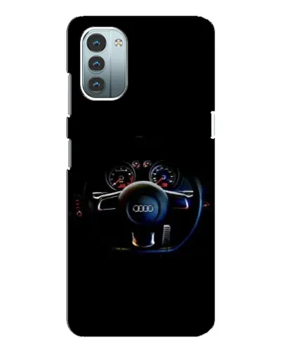 Чехол для Nokia G11 с картинкой «Салон Audi — руль»