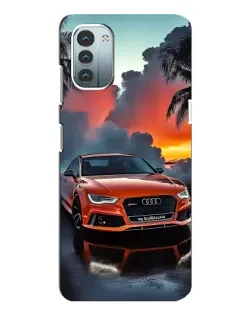 Чохол для Nokia G11 з картинкою «Audi — захід сонця»