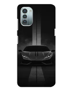 Чехол для Nokia G11 с картинкой «Lamborghini симметрия дорог»