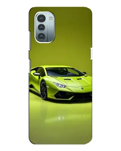 Чехол для Nokia G11 с картинкой «Салатовый Lamborghini Huracan»