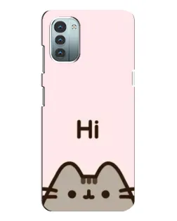 Чохол для Nokia G11 з картинкою «Пушин каже Hi» Чохол для Nokia G11 з картинкою «Пушин каже Hi»
