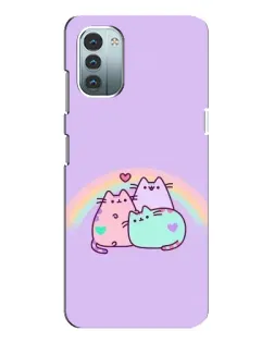 Чохол для Nokia G11 з картинкою «Веселкові Пушини» Чохол для Nokia G11 з картинкою «Веселкові Пушини»