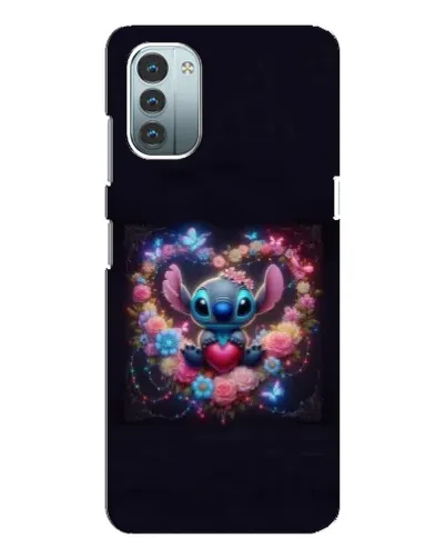 Чохол для Nokia G11 з картинкою «Stitch у квітах» Чохол для Nokia G11 з картинкою «Stitch у квітах»