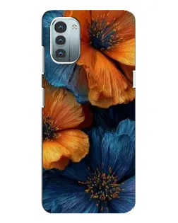 Чохол для Nokia G11 з картинкою «Яскрава синьо-помаранчева флора» Чохол для Nokia G11 з картинкою «Яскрава синьо-помаранчева флора»