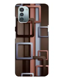 Чохол для Nokia G11 з картинкою «Коричневі об'ємні квадрати» Чохол для Nokia G11 з картинкою «Коричневі об'ємні квадрати»