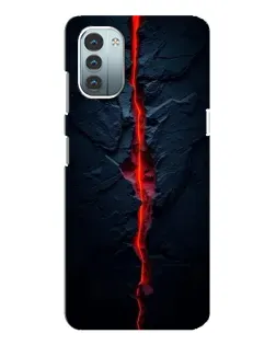 Чохол для Nokia G11 з картинкою «Червона лавова тріщина»