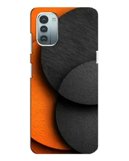 Чохол для Nokia G11 з картинкою «Геометрія помаранчевих кіл»