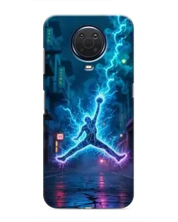 Чехол для Nokia G20 с картинкой «Jordan Gold Jumpman»