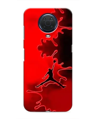 Чехол для Nokia G20 с картинкой «Jordan Red Smoke»