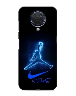 Чехол для Nokia G20 с картинкой «Jordan Neon Blue» Чехол для Nokia G20 с картинкой «Jordan Neon Blue»