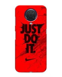 Чехол для Nokia G20 с картинкой «Nike Just Do It» Чехол для Nokia G20 с картинкой «Nike Just Do It»