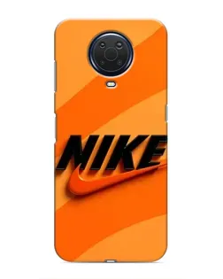 Чехол для Nokia G20 с картинкой «Оранжевый драйв Nike»