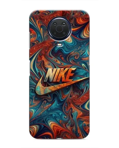 Чехол для Nokia G20 с картинкой «Nike в абстракции»