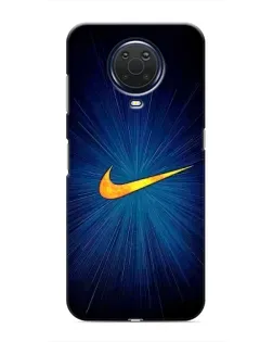 Чехол для Nokia G20 с картинкой «Синий пульс Nike» Чехол для Nokia G20 с картинкой «Синий пульс Nike»