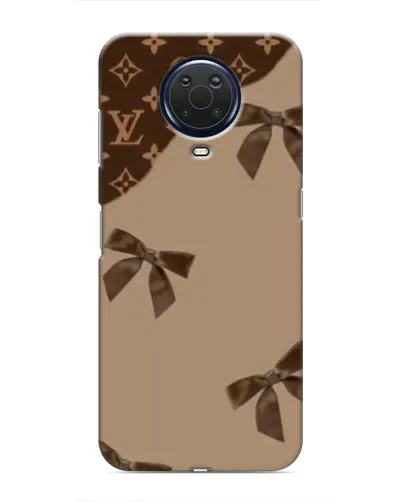 Чехол для Nokia G20 с картинкой «LV — кофейный атлас»