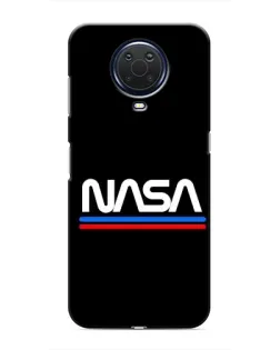 Чехол для Nokia G20 с картинкой «NASA — классика Red Blue»