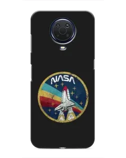 Чехол для Nokia G20 с картинкой «NASA — эмблема миссии»