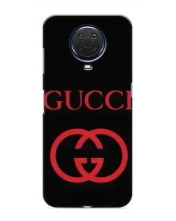 Чохол для Nokia G20 з картинкою «Gucci — червоний логотип»